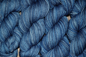 "rainy day blues" wool/nylon sock yarn